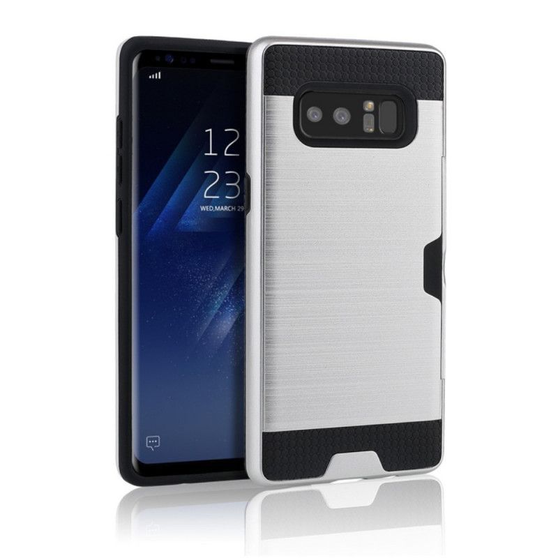 Kryt Na Samsung Galaxy Note 8 Kartáčovaný Držák Na Kartu