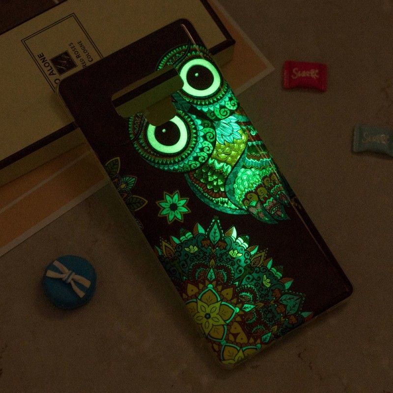 Kryt Na Samsung Galaxy Note 9 Fluorescenční Mandala Sova