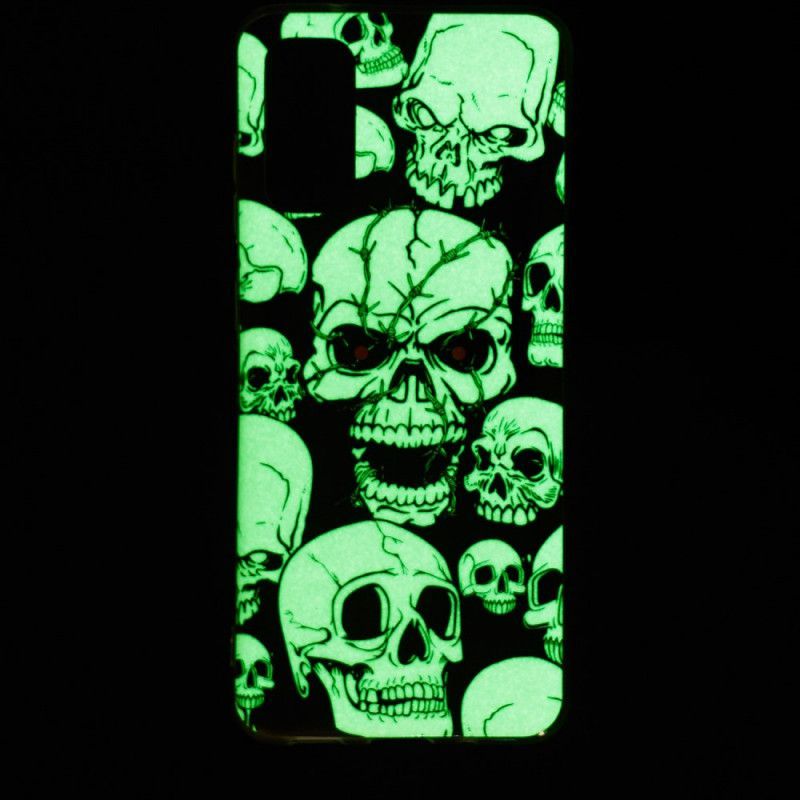 Kryt Na Samsung Galaxy S20 Opatrné Fluorescenční Lebky