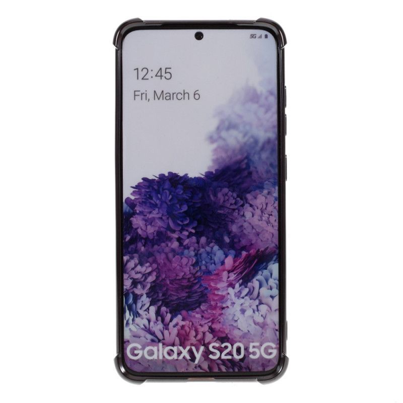 Kryt Na Samsung Galaxy S20 Průhledné Hustě Barevné Okraje