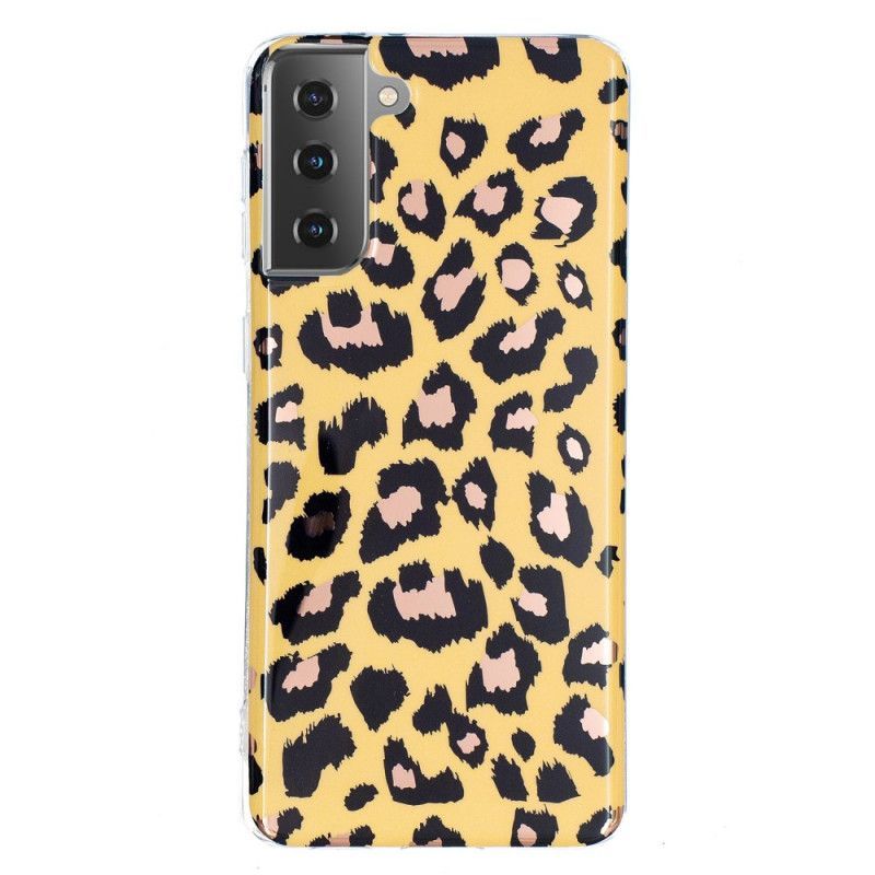 Kryt Na Samsung Galaxy S21 5g Mramor Ve Stylu Leoparda