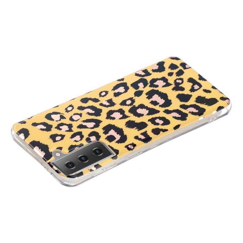 Kryt Na Samsung Galaxy S21 5g Mramor Ve Stylu Leoparda