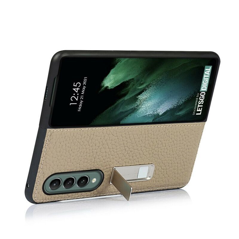 Kryt Na Samsung Galaxy Z Fold 3 5g Hands-free Podpora Z Pravé Liči