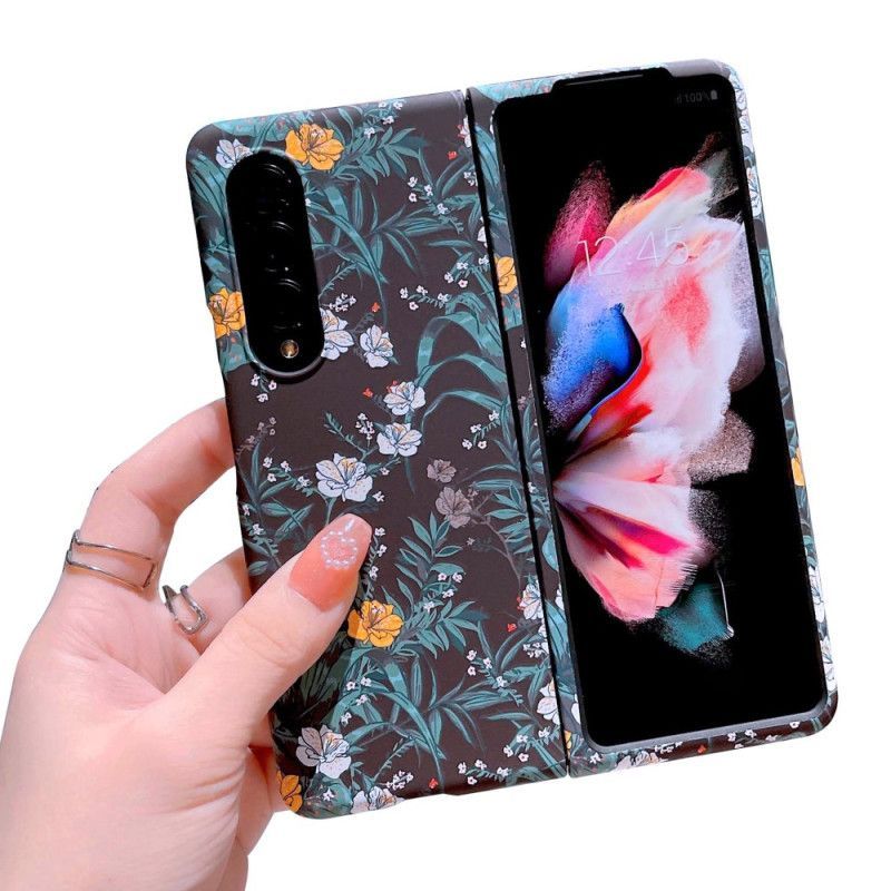 Kryt Na Samsung Galaxy Z Fold 4 Tapeta Na Plochu Květiny