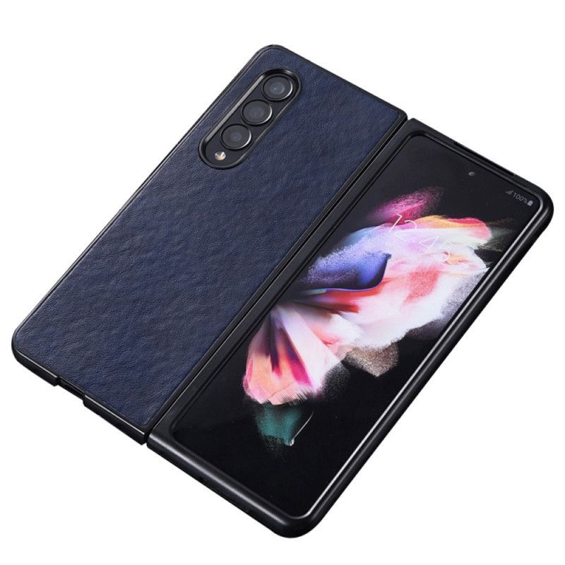 Kryt Na Samsung Galaxy Z Fold 4 Textura Umělá Kůže Nylon