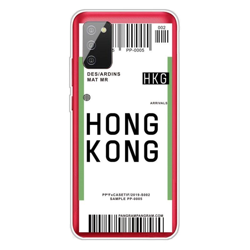 Kryt Samsung Galaxy A02s Palubní Vstupenka Do Hong Kongu