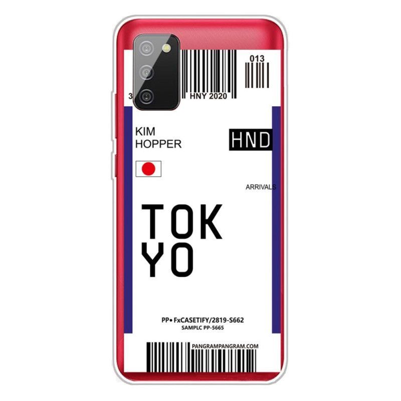 Kryt Samsung Galaxy A02s Palubní Vstupenka Do Tokia