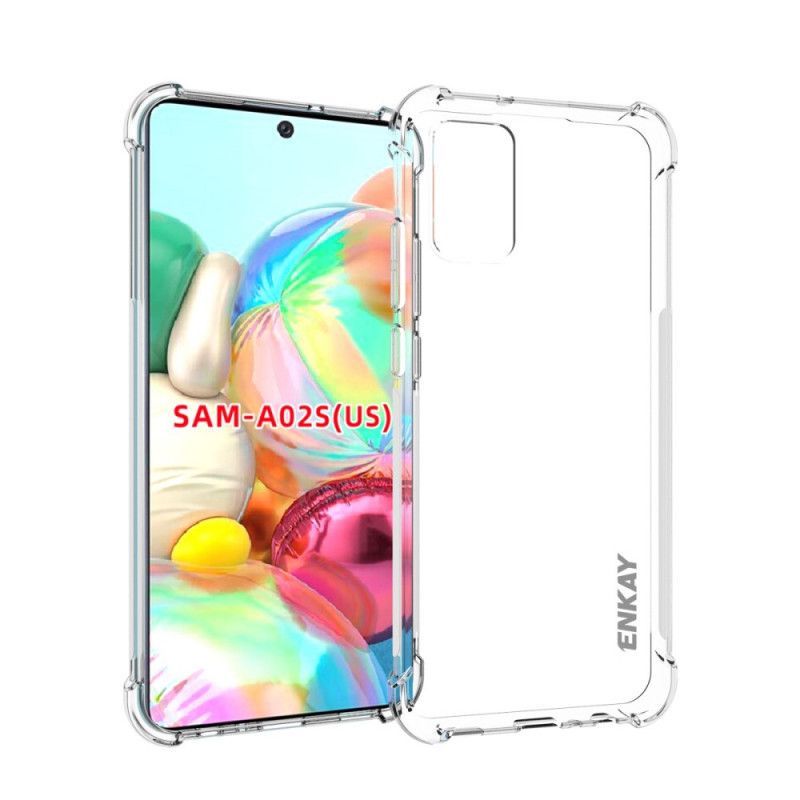 Kryt Samsung Galaxy A02s Transparentní Enkay