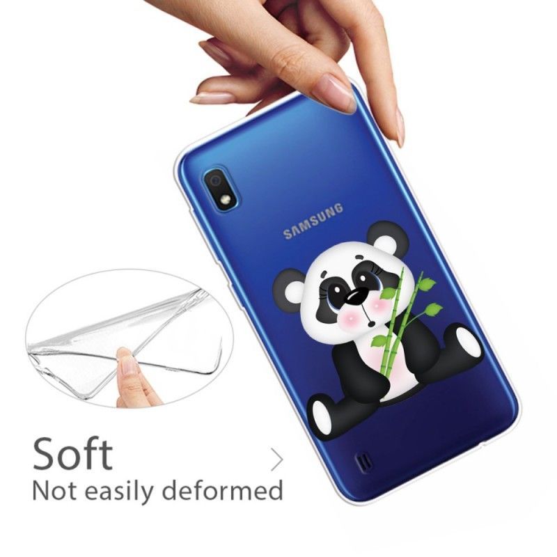 Kryt Samsung Galaxy A10 Transparentní Smutná Panda