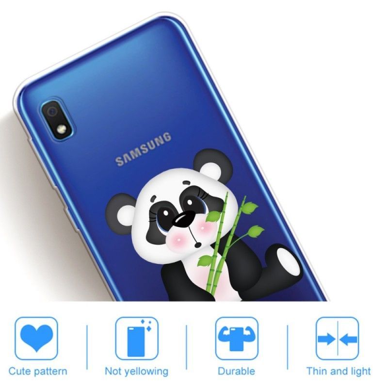 Kryt Samsung Galaxy A10 Transparentní Smutná Panda