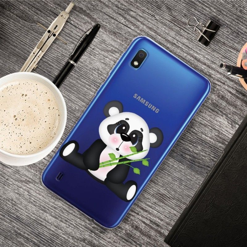 Kryt Samsung Galaxy A10 Transparentní Smutná Panda