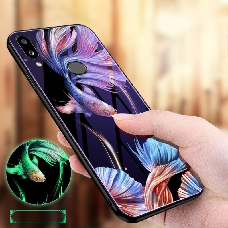 Kryt Samsung Galaxy A10s Tvrzené Sklo S Fluorescenčním Vzorem