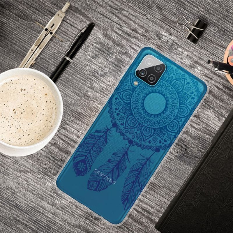 Kryt Samsung Galaxy A12 Jednoduchá Květinová Mandala