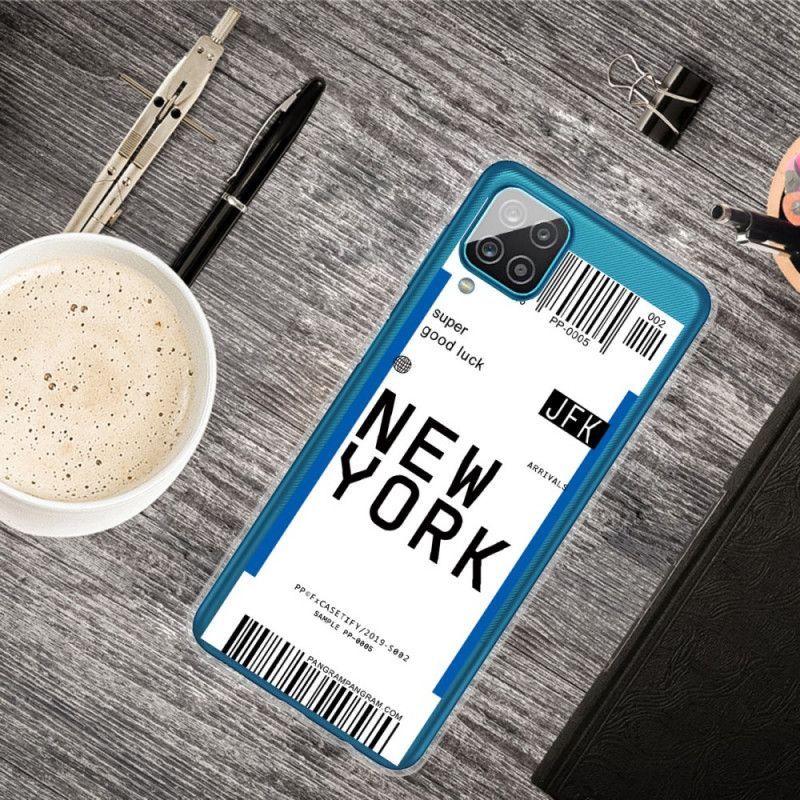 Kryt Samsung Galaxy A12 Palubní Vstupenka Do New Yorku