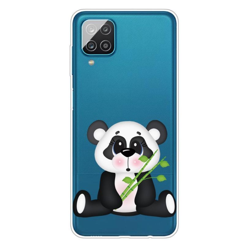 Kryt Samsung Galaxy A12 Průhledná Smutná Panda