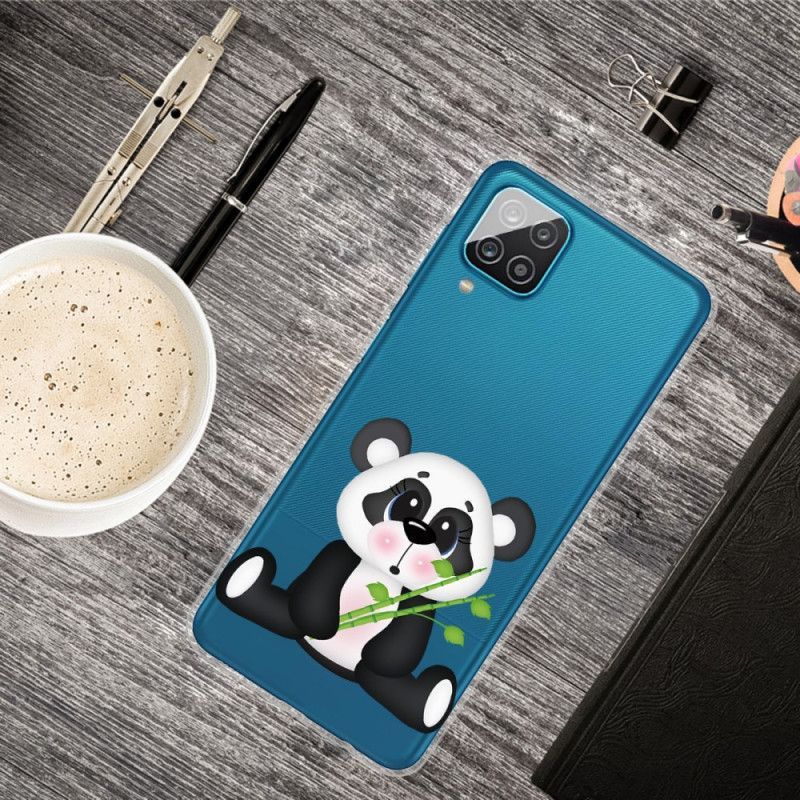 Kryt Samsung Galaxy A12 Průhledná Smutná Panda