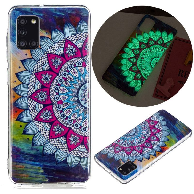 Kryt Samsung Galaxy A31 Fluorescenční Barevná Mandala