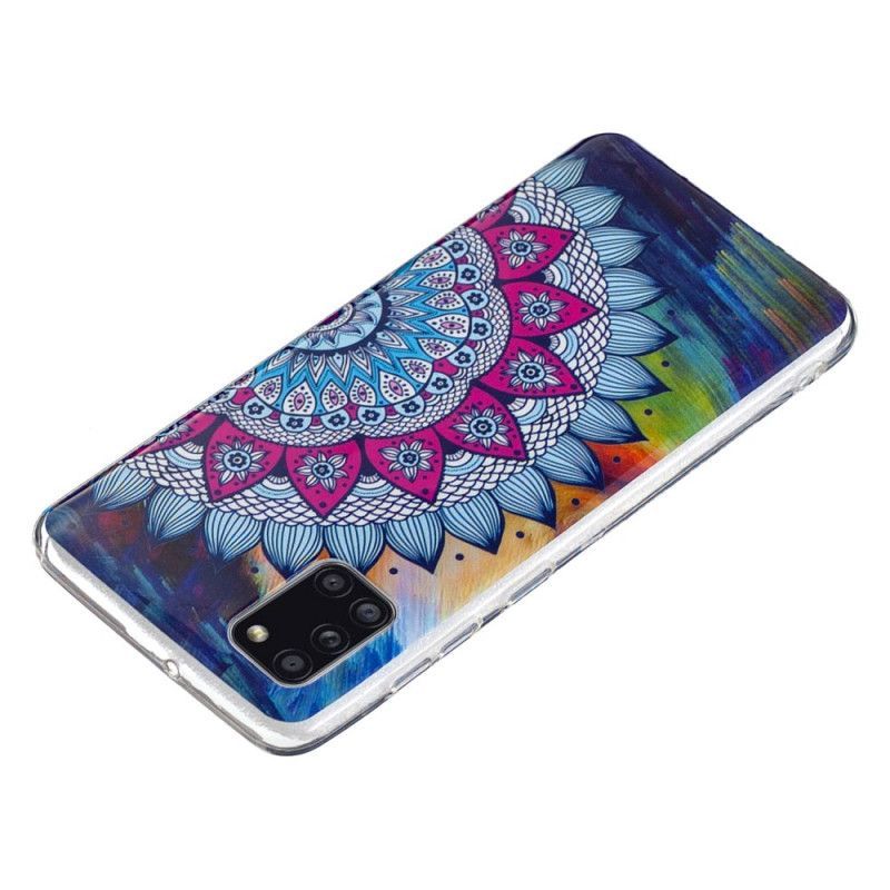 Kryt Samsung Galaxy A31 Fluorescenční Barevná Mandala