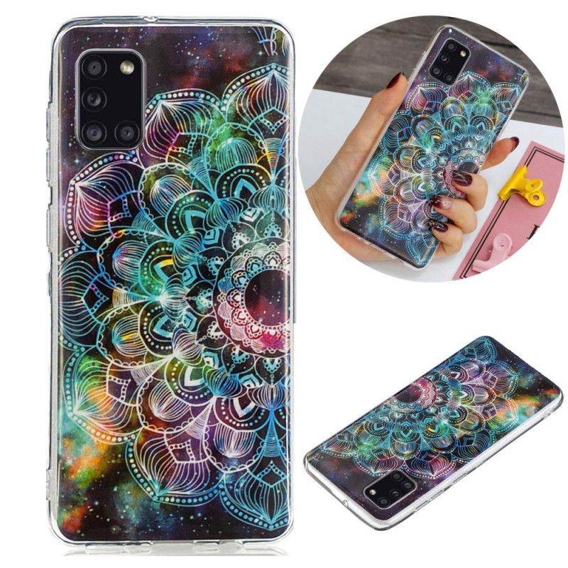 Kryt Samsung Galaxy A31 Fluorescenční Květinová Série