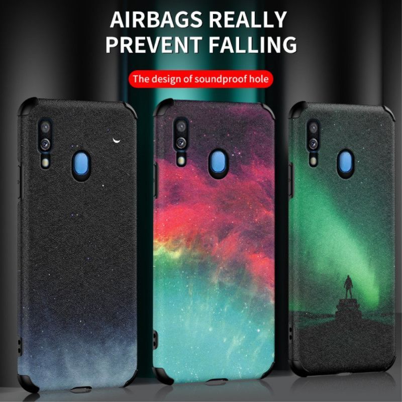 Kryt Samsung Galaxy A40 Efekt Silikonu A Astrální Kůže