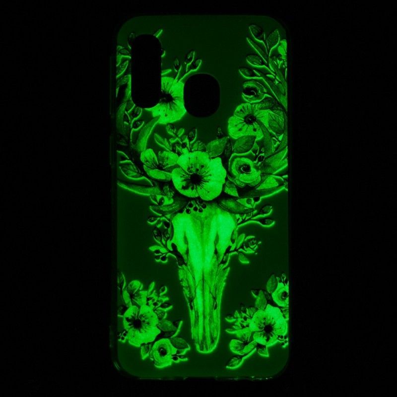 Kryt Samsung Galaxy A40 Fluorescenční Květ Losů