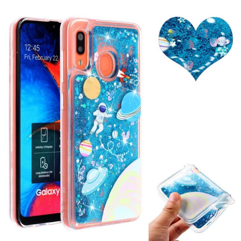 Kryt Samsung Galaxy A40 Třpytivý Astronaut