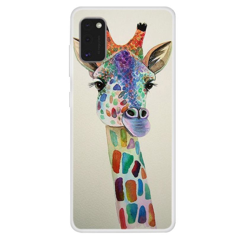 Kryt Samsung Galaxy A41 Barevná Žirafa
