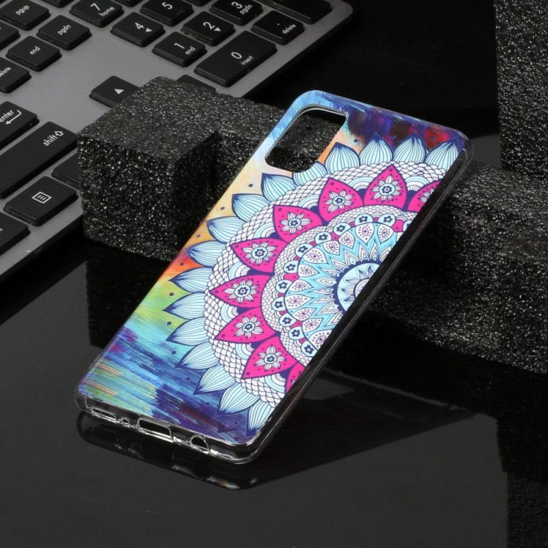 Kryt Samsung Galaxy A41 Fluorescenční Barevná Mandala