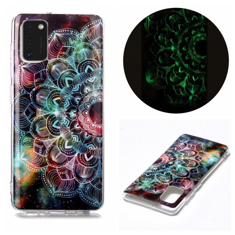 Kryt Samsung Galaxy A41 Fluorescenční Květinová Série