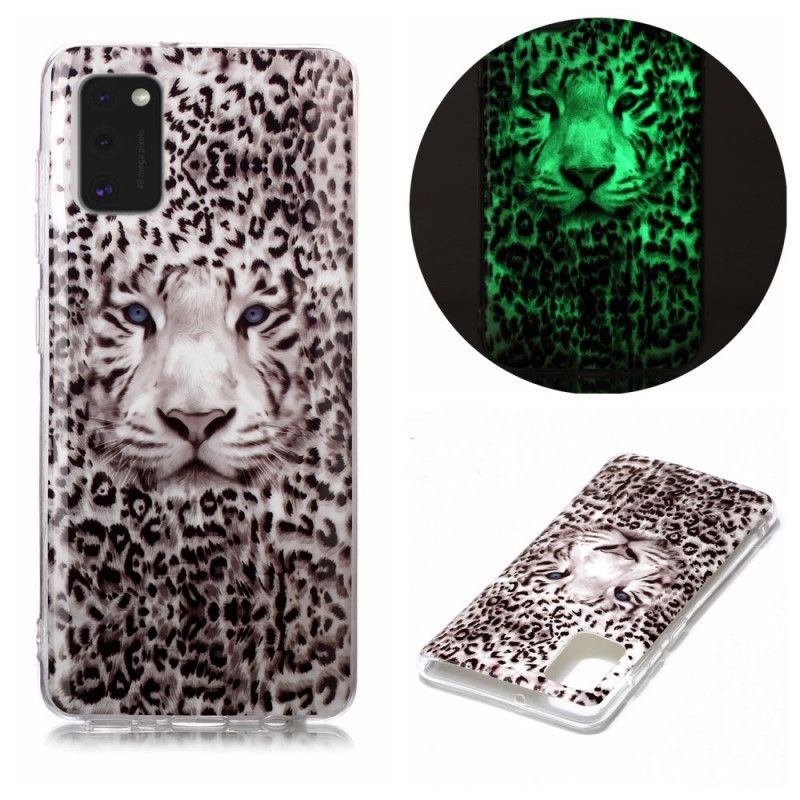 Kryt Samsung Galaxy A41 Fluorescenční Leopard