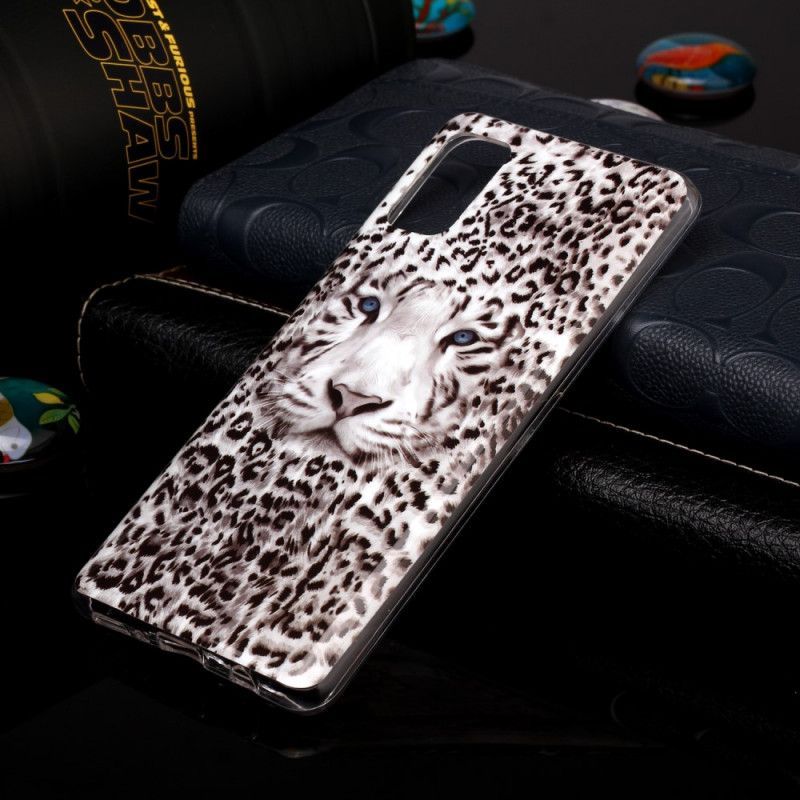 Kryt Samsung Galaxy A41 Fluorescenční Leopard