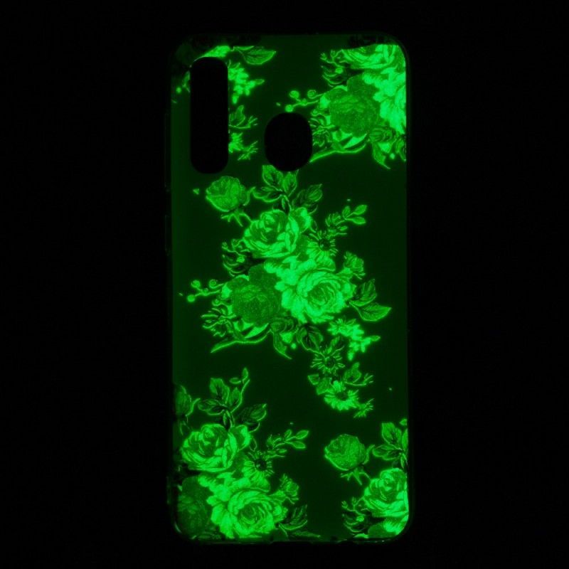 Kryt Samsung Galaxy A50 Fluorescenční Květy Svobody