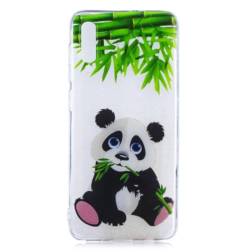 Kryt Samsung Galaxy A50 Průhledná Panda Jíst