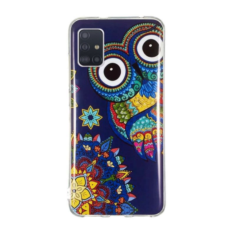 Kryt Samsung Galaxy A51 5g Fluorescenční Mandala Sova