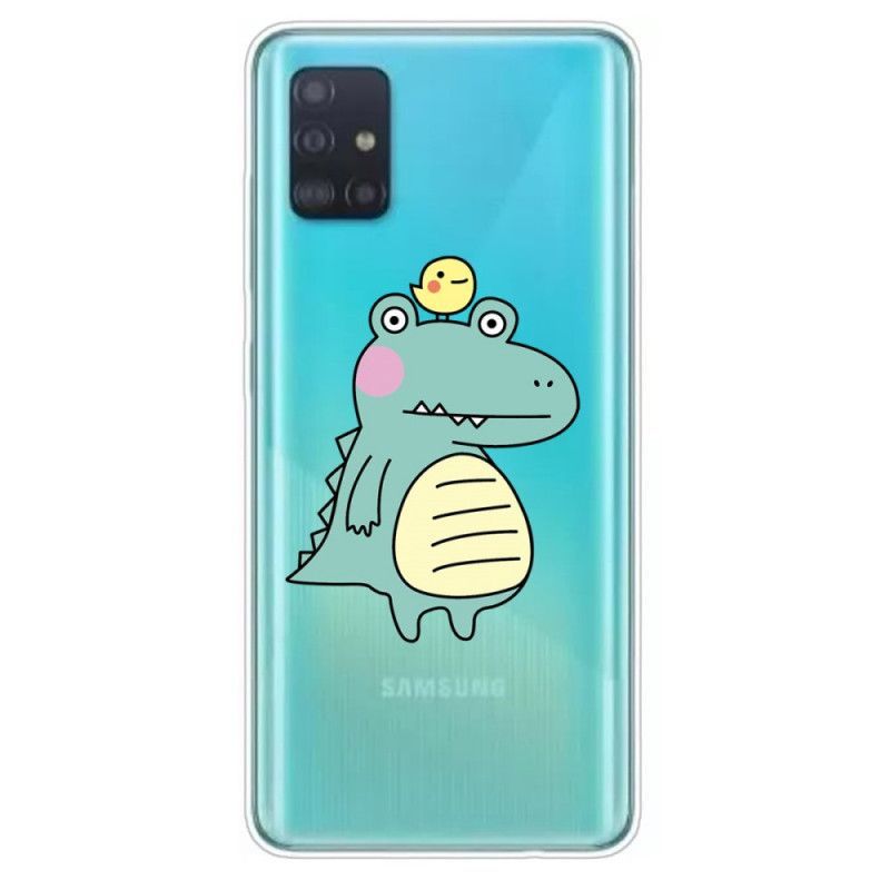 Kryt Samsung Galaxy A51 Dinosauří Karikatura