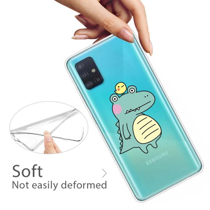 Kryt Samsung Galaxy A51 Dinosauří Karikatura