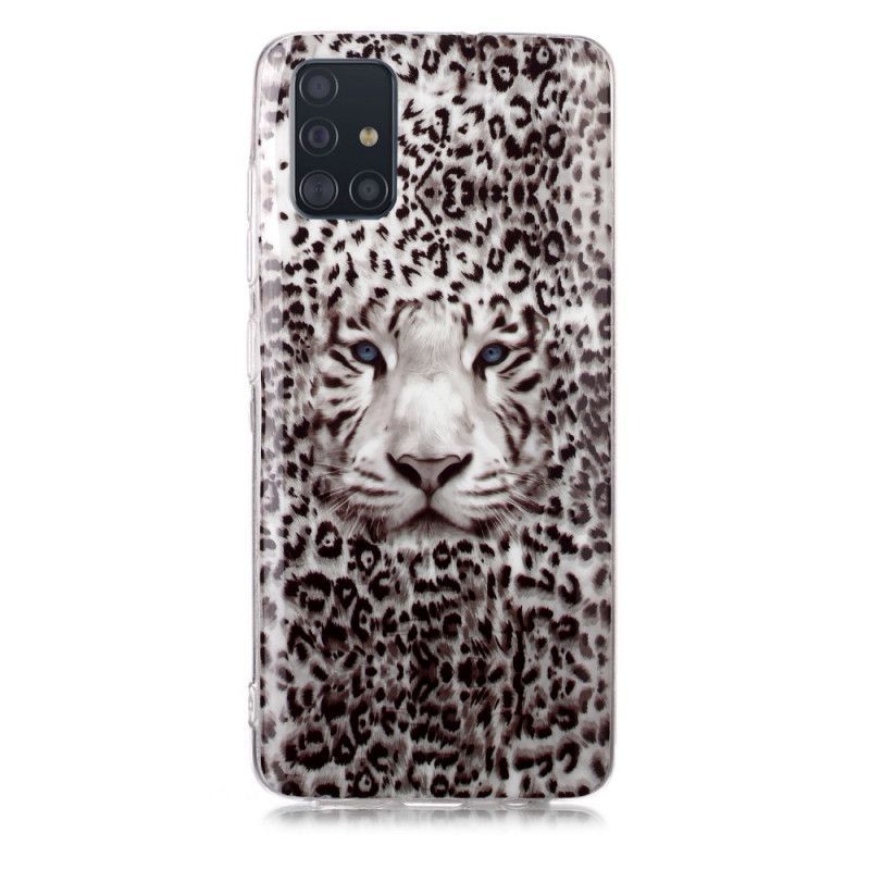 Kryt Samsung Galaxy A51 Fluorescenční Leopard