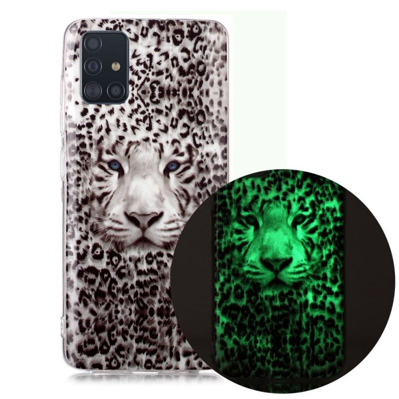 Kryt Samsung Galaxy A51 Fluorescenční Leopard