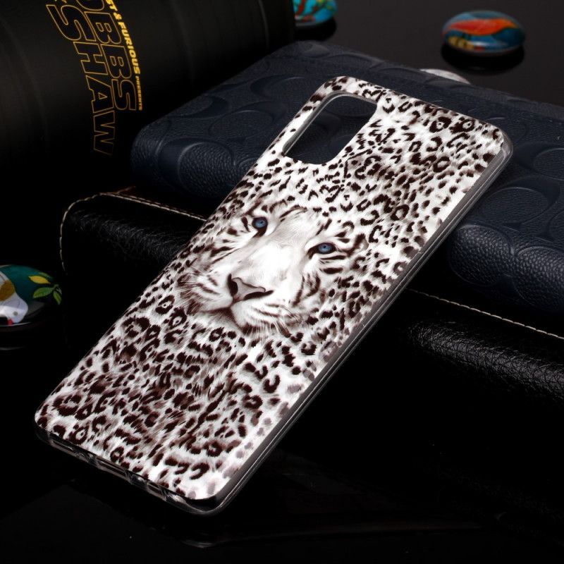 Kryt Samsung Galaxy A51 Fluorescenční Leopard