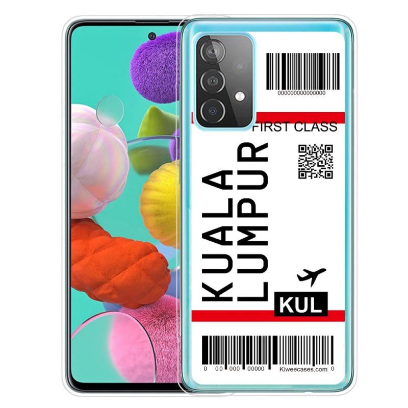 Kryt Samsung Galaxy A52 4g / A52 5g Palubní Vstupenka Do Kuala Lumpur