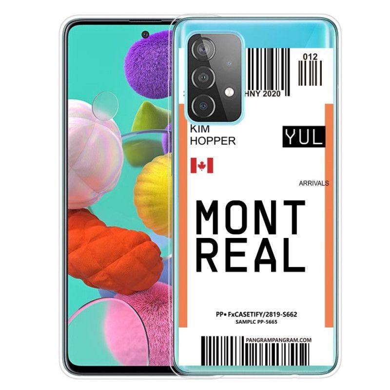 Kryt Samsung Galaxy A52 4g / A52 5g Palubní Vstupenka Do Montrealu