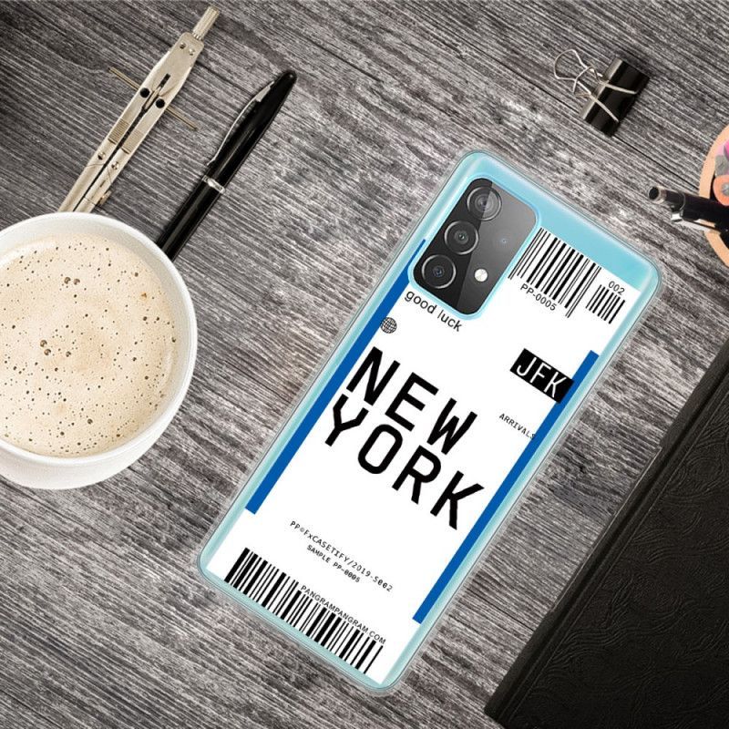 Kryt Samsung Galaxy A52 4g / A52 5g Palubní Vstupenka Do New Yorku