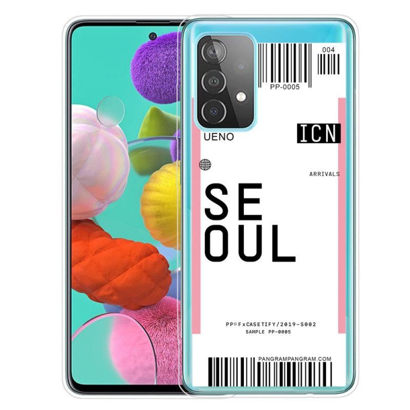 Kryt Samsung Galaxy A52 4g / A52 5g Palubní Vstupenka Do Soulu