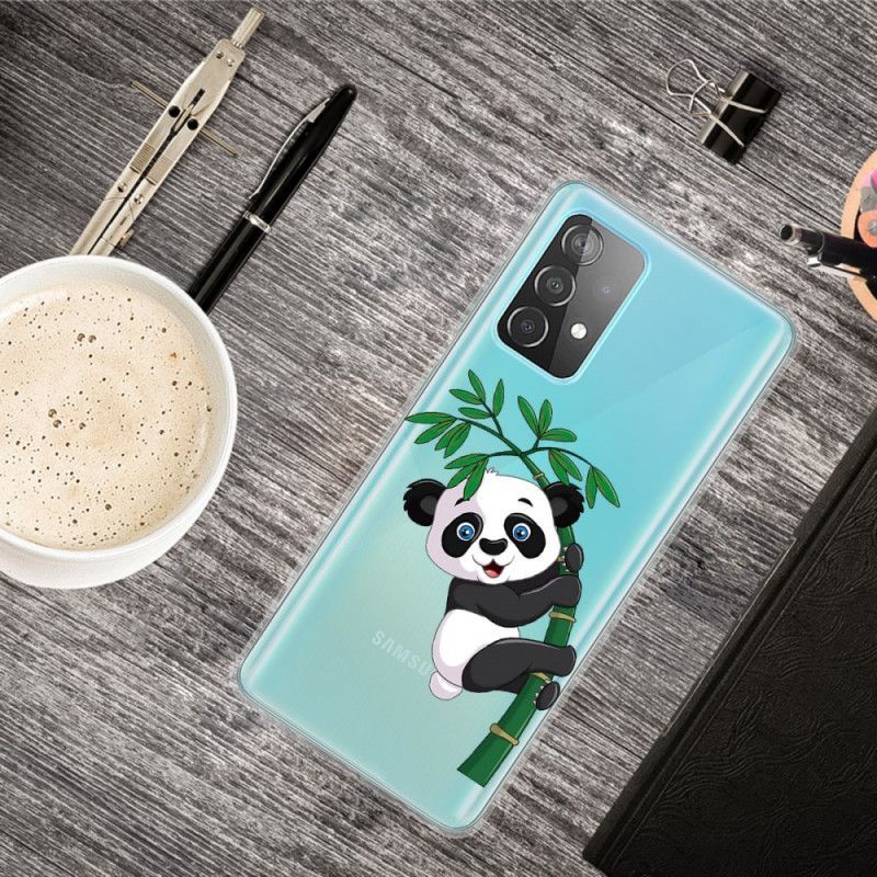 Kryt Samsung Galaxy A52 4g / A52 5g Průhledná Panda Na Bambusu