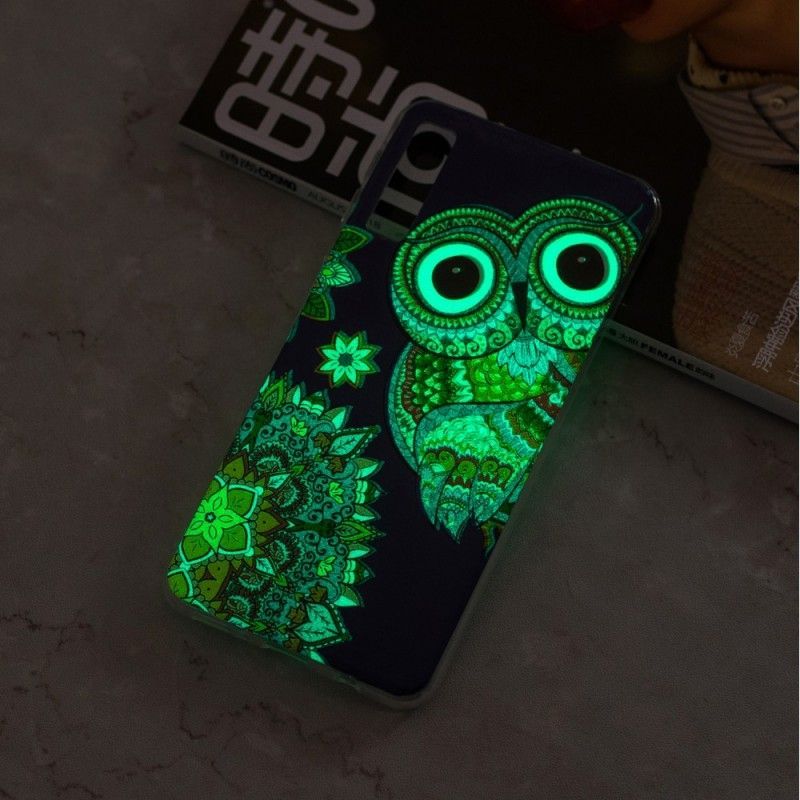 Kryt Samsung Galaxy A7 Fluorescenční Mandala Sova