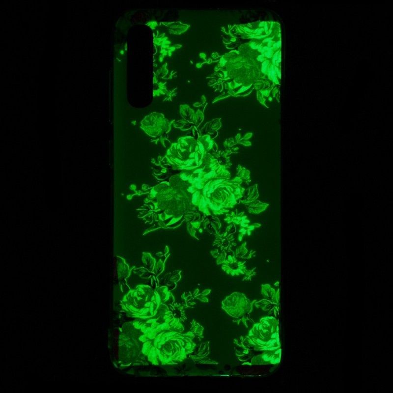 Kryt Samsung Galaxy A70 Fluorescenční Květy Svobody