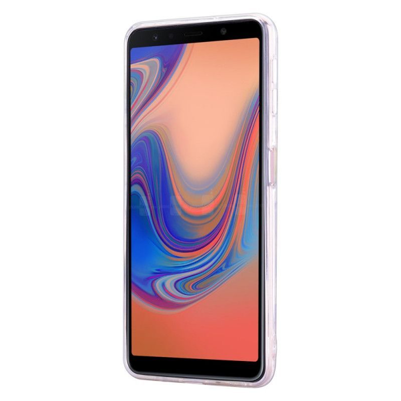 Kryt Samsung Galaxy A70 Krajka A Flitrové Květiny