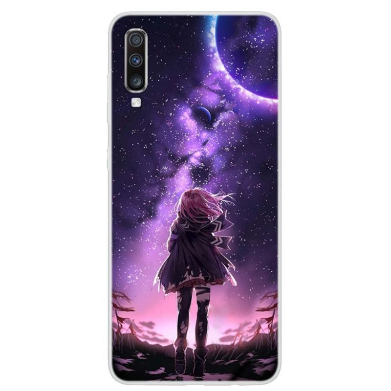 Kryt Samsung Galaxy A70 Magický Úplněk