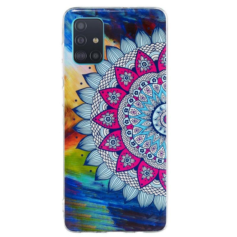 Kryt Samsung Galaxy A71 Fluorescenční Barevná Mandala