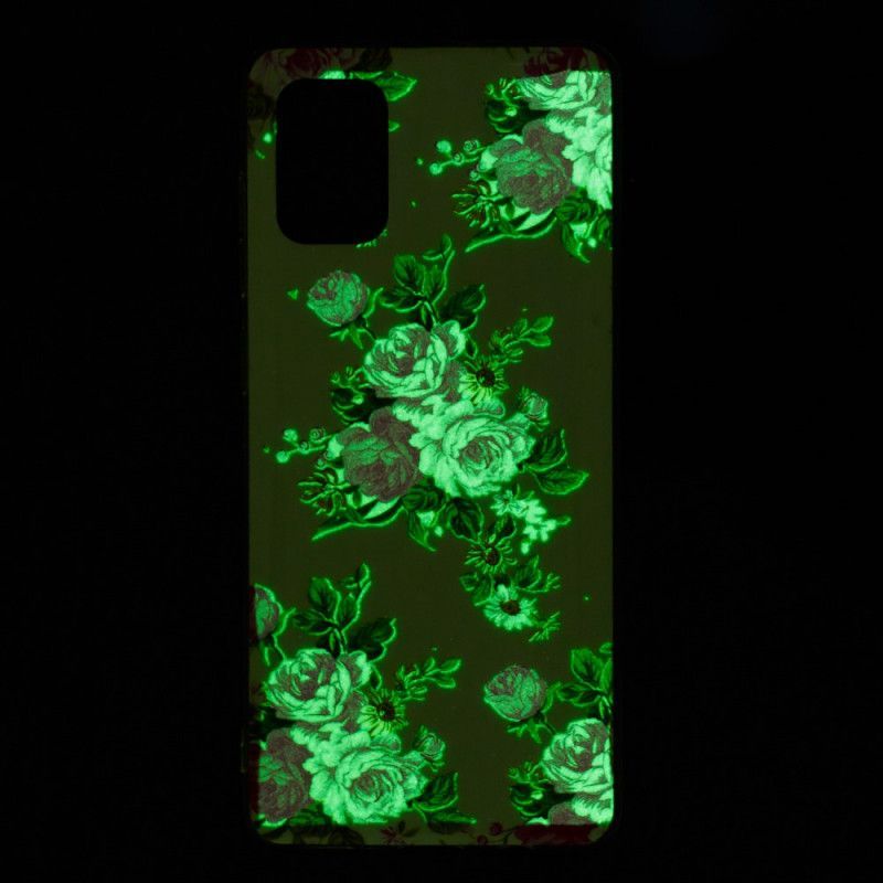 Kryt Samsung Galaxy A71 Fluorescenční Květy Svobody